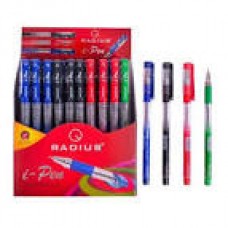 Ручка масляна RADIUS I-Pen прінт.корпус картон.дисплей синій