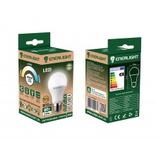 LED лампа ENERLIGHT А60 8Вт 3000К Е27