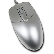 Мышь A4Tech OP-720 USB , 1wheel оптическая. Серебро